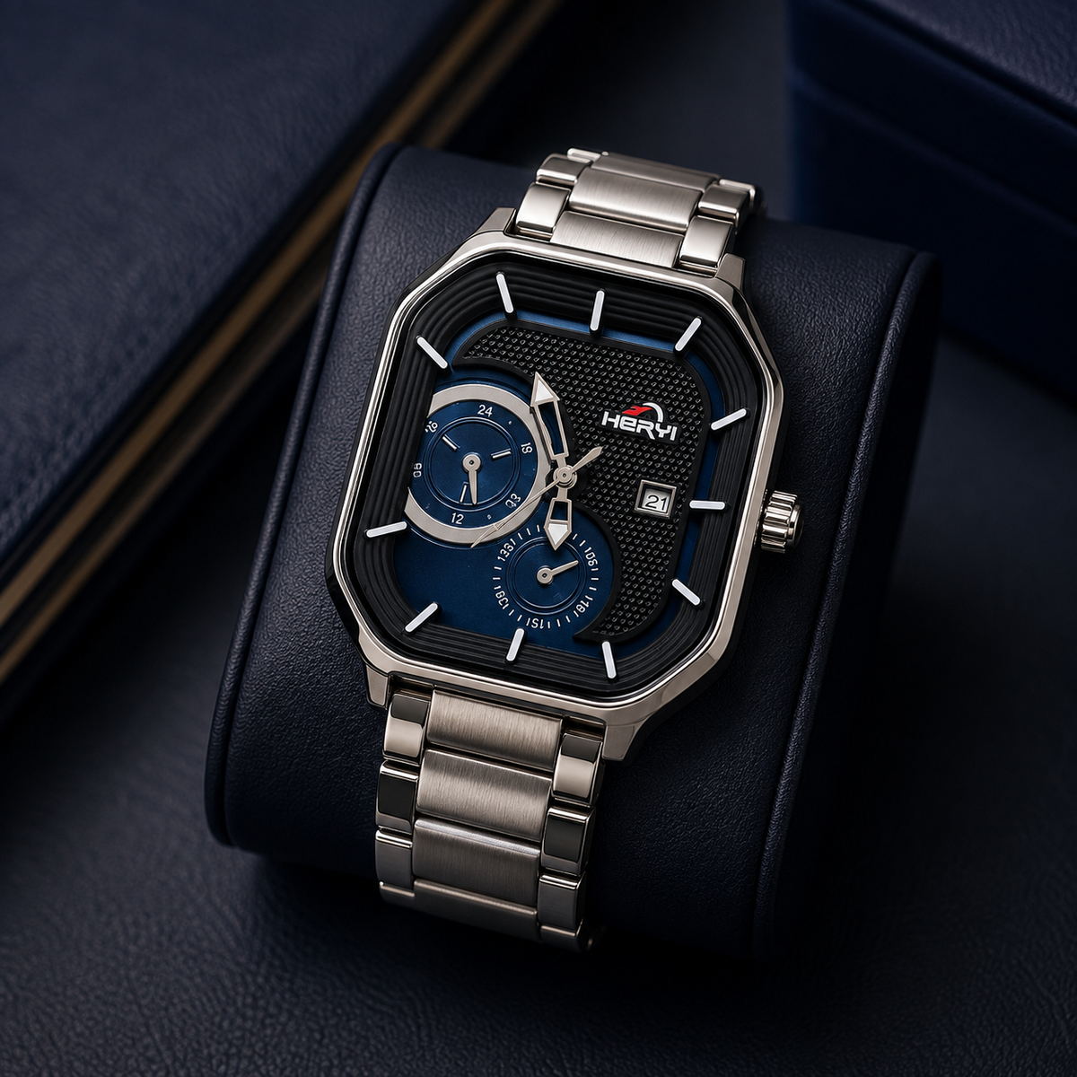 Heryi Premium Square Watch – Blue