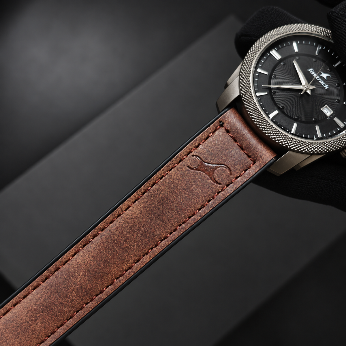 Fastrack 6365 Premium Analog Watch – Chocolate Brown/Black
