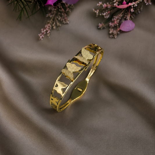 Golden Butterfly Cuff Bracelet
