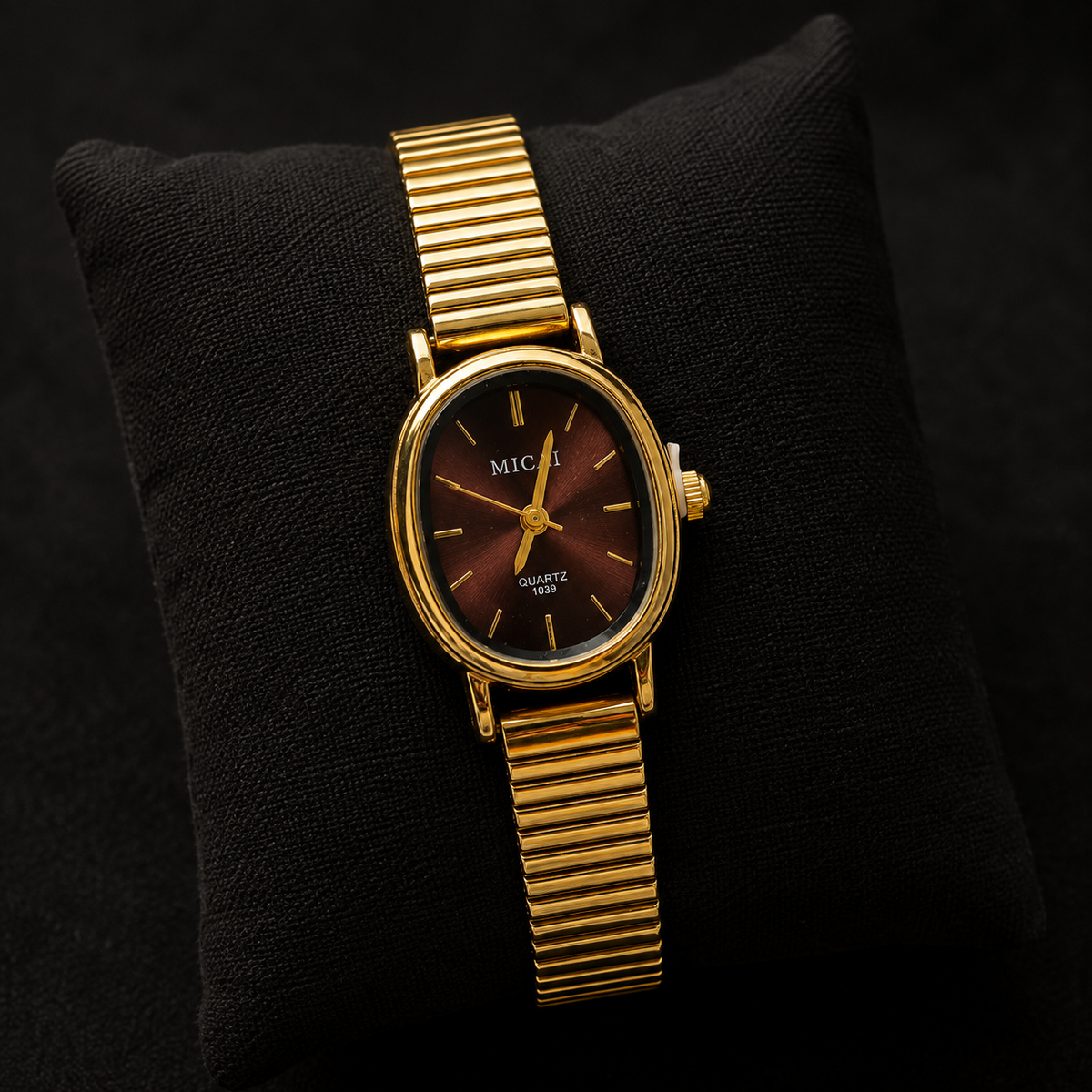 Micai Classic Oval Watch – Burgundy