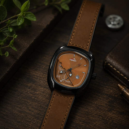Heryi UFO Multifunction Quartz Watch – Brown