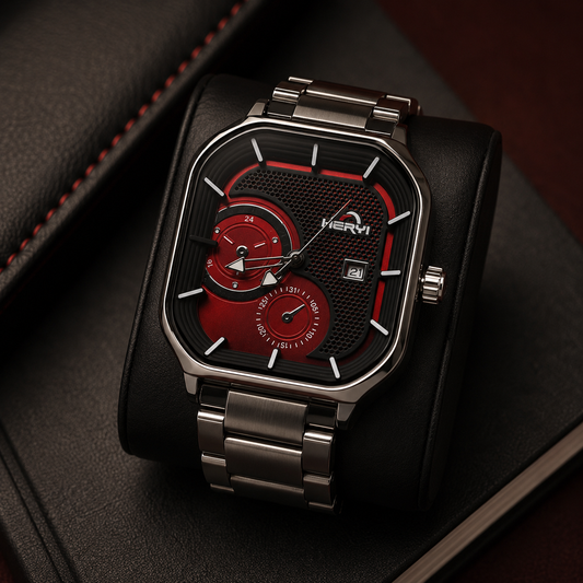 Heryi Premium Square Watch – Red