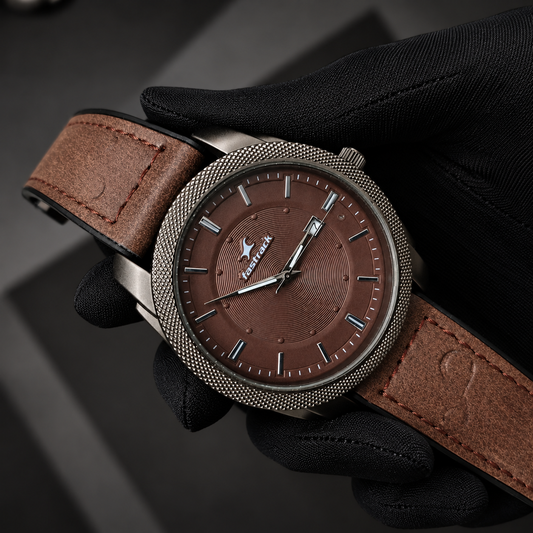 Fastrack 6365 Premium Analog Watch – Chocolate Brown
