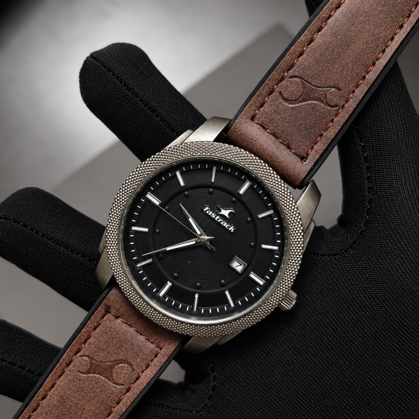 Fastrack 6365 Premium Analog Watch – Chocolate Brown/Black