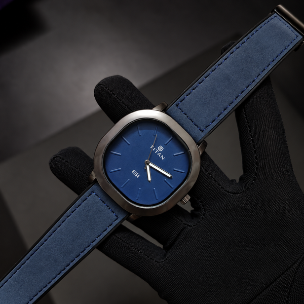 Titan Edge Minimalist Quartz Watch – Blue