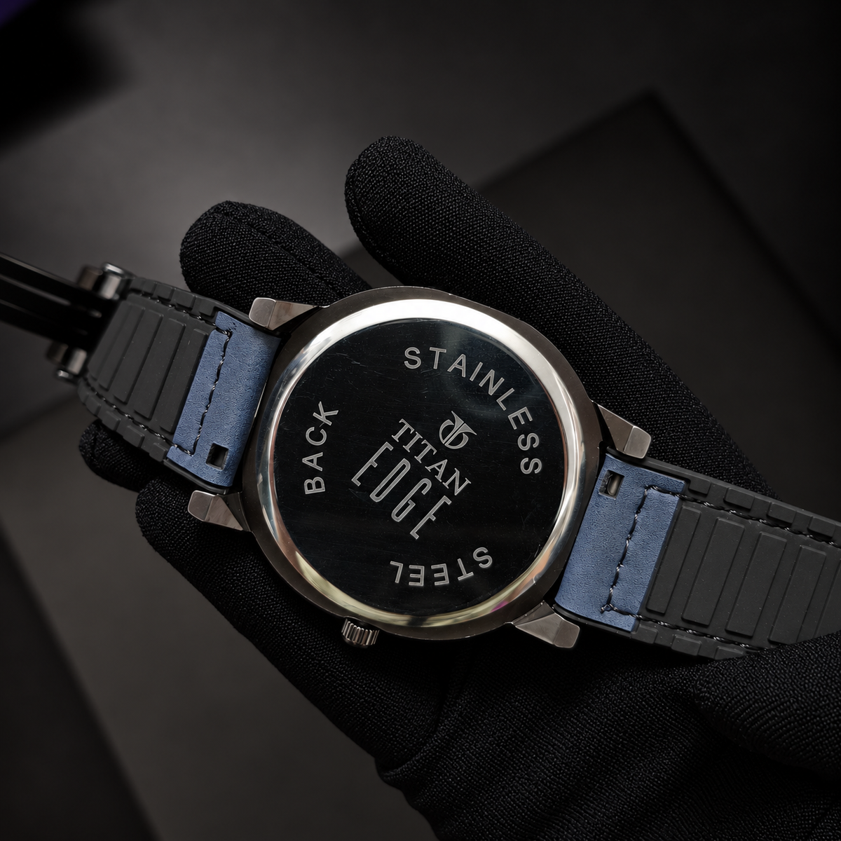Titan Edge Minimalist Quartz Watch – Blue